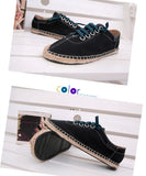 SERENE 3 Colors Man Lace-up Flats Casual Canvas Shoes