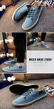 SERENE 3 Colors Man Lace-up Flats Casual Canvas Shoes