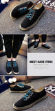 SERENE 3 Colors Man Lace-up Flats Casual Canvas Shoes