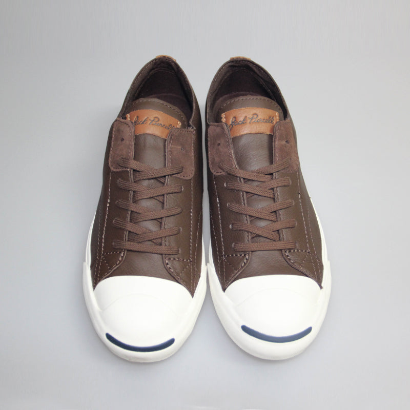 Jack Purcell Brown Leather Converse Low Top Mens size 9.5 for Sale