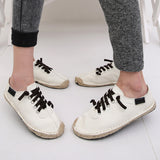 SERENE 3 Colors Man Lace-up Flats Casual Canvas Shoes