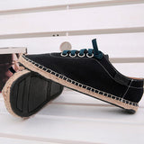 SERENE 3 Colors Man Lace-up Flats Casual Canvas Shoes