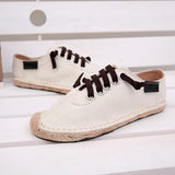 SERENE 3 Colors Man Lace-up Flats Casual Canvas Shoes