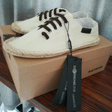 SERENE 3 Colors Man Lace-up Flats Casual Canvas Shoes