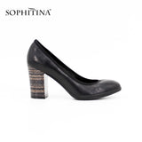 SOPHITINA Genuine Leather Highheels