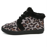 M.GENERAL Women Leopard Snow Boots