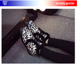 M.GENERAL Women Leopard Snow Boots