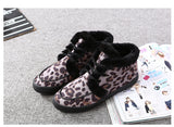 M.GENERAL Women Leopard Snow Boots