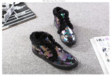 M.GENERAL Women Leopard Snow Boots