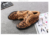 M.GENERAL Women Leopard Snow Boots