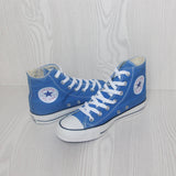 Original Converse all star shoes Sky blue high unisex sneakers canvas shoes for unisex High Skateboarding Shoes