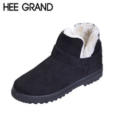 HEE GRAND Ankle Boots Faux Suede with Platform