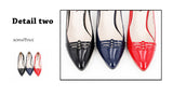 SOPHITINA Classics Full Season Pumps Red Black Dark Blue Thin Heels Pointed Toe Patent Leather Party Wedding Shoes Women