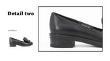 SOPHITINA Brand Genuine Leather Flower Decoration Round Toe