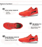 Li-Ning Men's Breathable Running Shoes Shock-Absorption Anti-Slip Outdoor Li Ning Arch Sports Sneaker